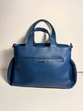 Calvin Klein Lee Cobalt Blue Tote Bag